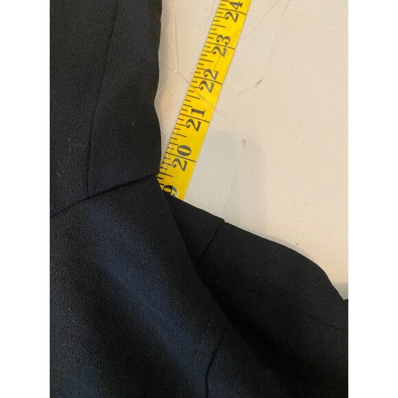 NWT Evan Picone Black Skirt Suit Velvet Collar Button Detail Size 12 - Picture 12 of 16